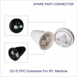 Round shape CPC quick Connector Plug for Ipl laser spare part CC-5