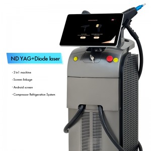 Inneal toirt air falbh falt laser 2024 ND YAG + Diode