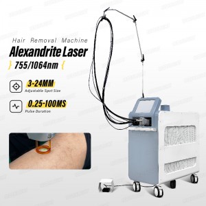 Máquina de remoção de pêlos a laser Alexandrite 2024
