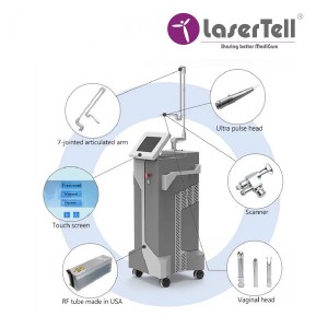 LaserTell laser Rf tube skin resurfacing Aesthetics CO2 Fractional Laser machine