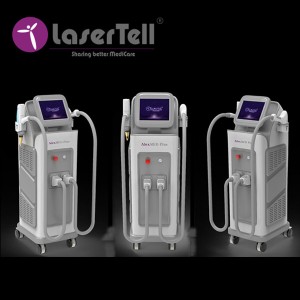 LaserTell 12” touch screen vertical diode laser hair removal/755+808+1064 laser machine