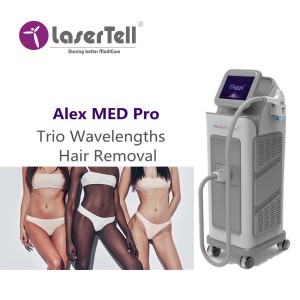 LaserTell 3 Wavelength Profesional Permanent Painless 808Nm Professional Diode Laser Hair Removal