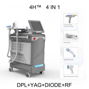 Multi functional diode 808 + elight ipl opt shr + rf + nd yag laser hair removal carbon peeling beauty tatoo remove