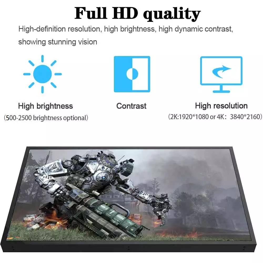 55  inch high brightness sunlight readable industrial monitor LCD display touch screen monitor  (1)