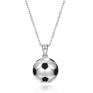Hot Sell Real Silver 925 Football Pendant Hip H...