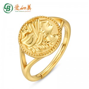 China wholesale Rainbow Sterling Silver Earrings Manufacturers –  925 Sterling Silver JewelryRingVintage 925 Sterling Silver Coin Signet Ring Adjustable Personalized Roman Maiden Rings For W...