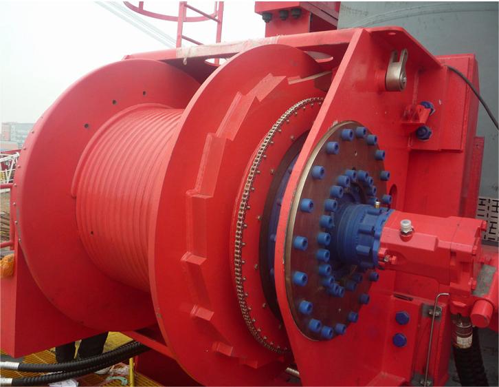 1500 Meter Capacity Carbon Steel Rope Groove Winch Drum For Petroleum Drilling Equipment