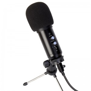 Micròfonu USB UM75 per streaming podcast