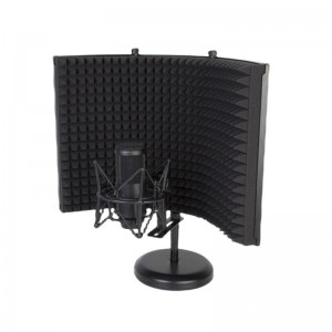 Escudo de isolamento de microfone dobrável MA323 para estúdio