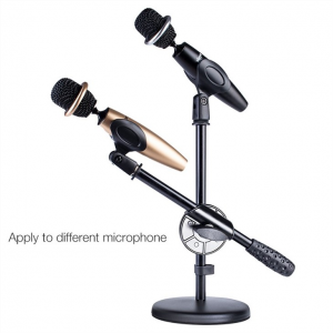 Dual Microphone Desktop Stand MS031 kanggo mic