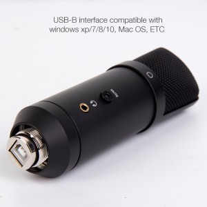 Micrófono de transmisión USB UM16 para vlogs