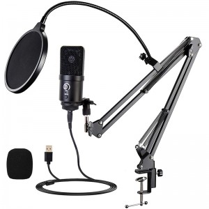 USB-mikrofoon UM78 vir podcast-stroom