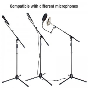 Soporte de micrófono monomanual MS122 para estudio