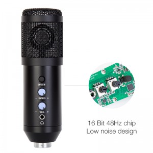 Imakrofoni ye-USB UM75 yokusasazwa kwepodcast