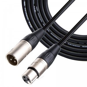 Kabel XLR bunyi rendah lelaki ke perempuan MC041 untuk audio pro