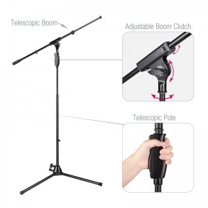 One Hand Microphone Stand MS122 for studio