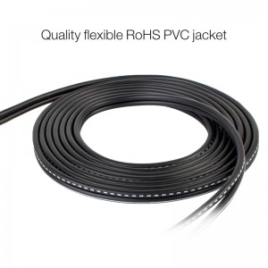 TRS 1/8” to Dual 1/4 TS audio cable AC001 bakeng sa pro-audio