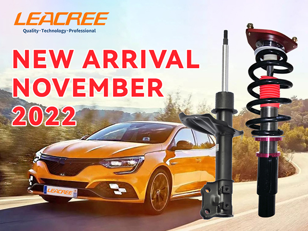 New Arrival Car Shock Absorbers and Coilover Kits in November