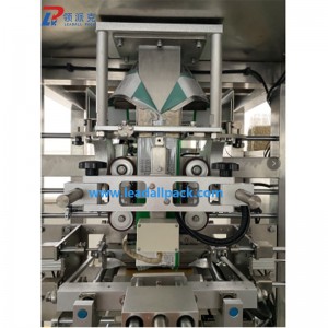 VFS420 Vertical Vacuum Packing Machine with cup filler system for packing 1kg rice beans in brick bag