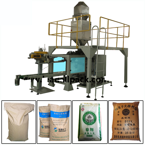 Bottom price Gusset Bag Packaging Machine - Bagging Plant Equipment , Fertilizer Packaging Machine for 20kg to 50kg – Leadall