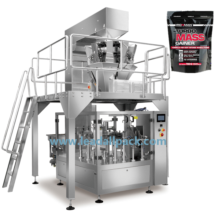Premade Pouch Filling Sealing Machine , Automatic Stand Up Pouch Packing Machine for 1kg refined sugar white sugar Featured Image