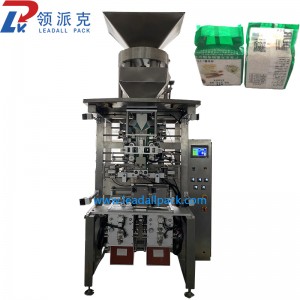 VFS420 Vertical Vacuum Packing Machine with cup filler system for packing 1kg rice beans in brick bag
