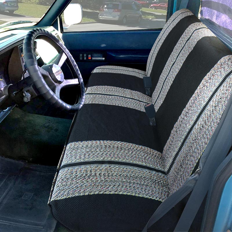 Professional Custom Car Seat Covers - Universal Full Size Xtruck Saddle Blanket Bench Front Seat Cover for Pickup Trucks – Leader Accessories detail pictures