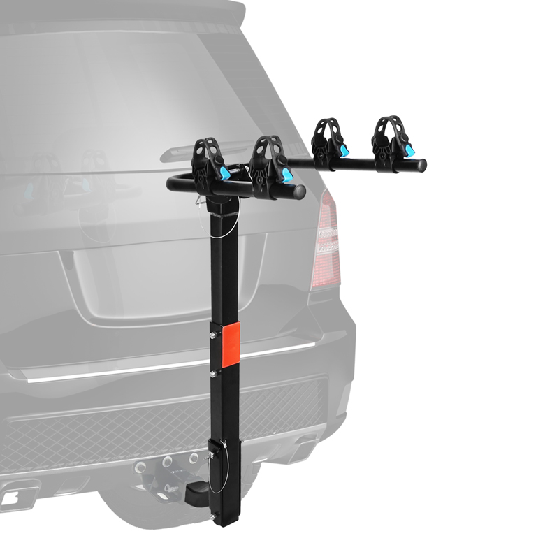 2 Bikes and 4 Bikes Foldable Mast Style Hitch Mounted Bicycle Carrier Racks for Minivans Trucks Featured Image