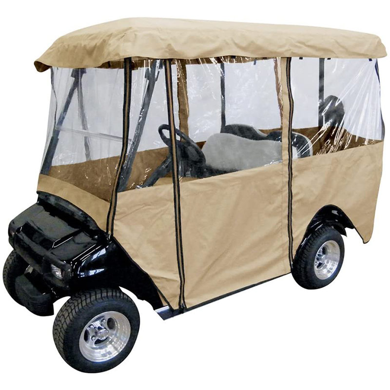 Heavy duty travel 4-sided 4-Person Golf Cart Enclosure Fits EZ Go Club Car Yamaha Cart