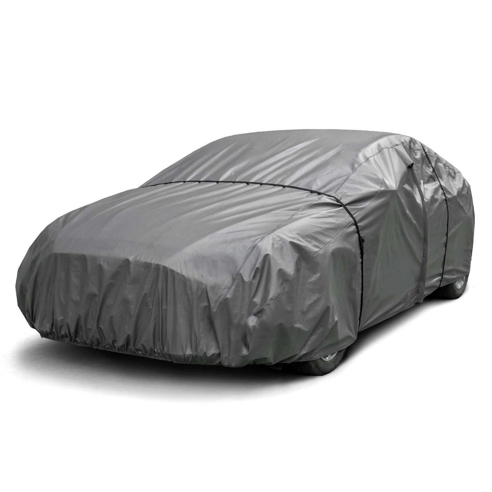 Wholesale 100% Waterproof Car Cover with Zipper Door Two Extra Windproof  Tie Down Straps Air Ventilation Window Sedan car cover manufacturers and  suppliers