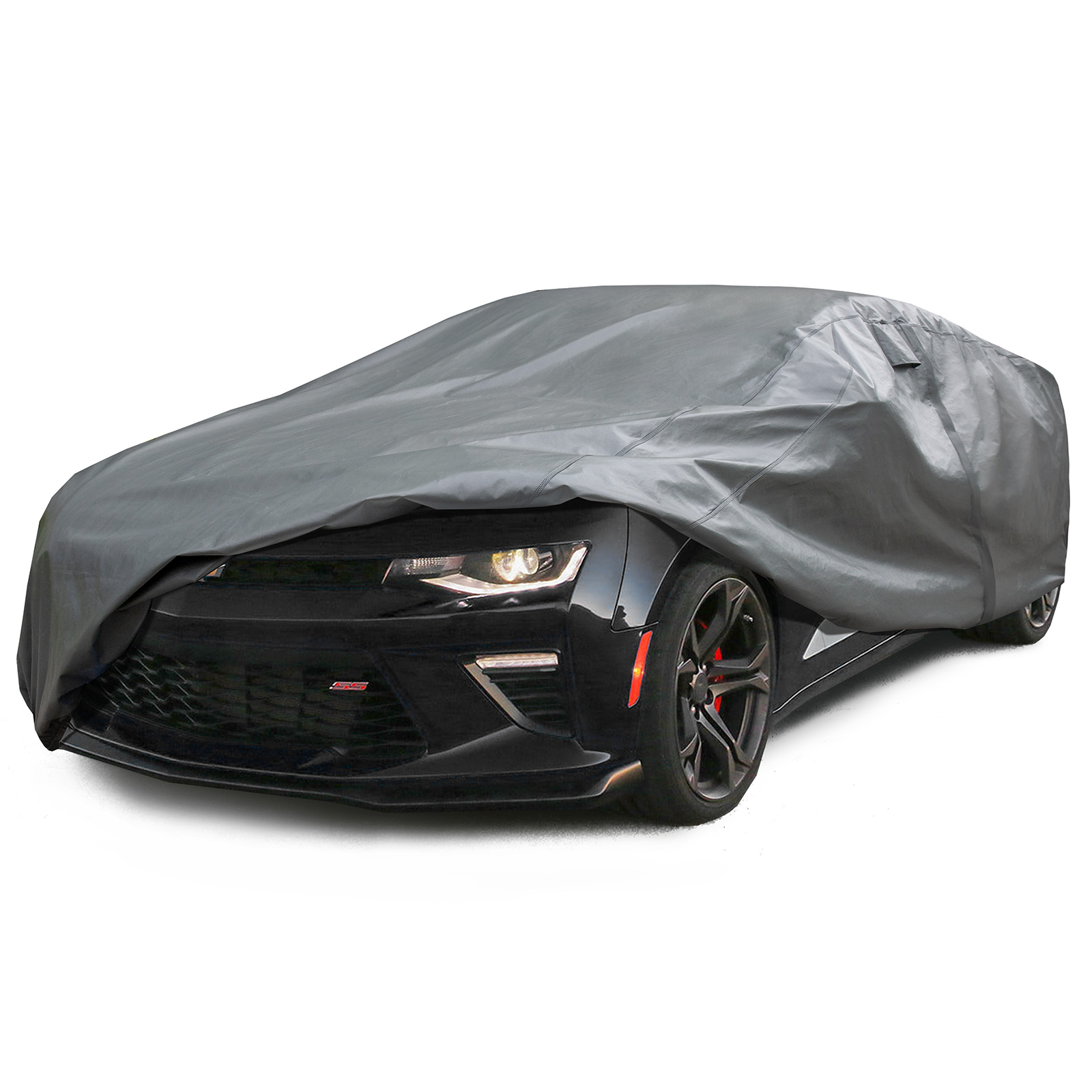 100% Waterproof Car Cover with Zipper Door Two Extra Windproof Tie Down Straps Air Ventilation Window Sedan car cover Featured Image
