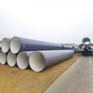 Ọkụkụ Carbon Steel Spiral Welded Maka Pipeline Water Underground