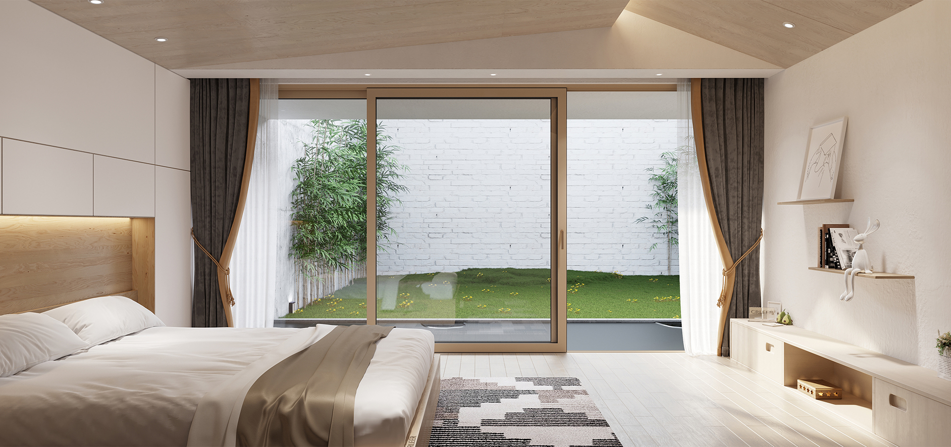 OEM/ODM Factory Double Glass Interior Soundproof Interior Aluminium Sliding Doors