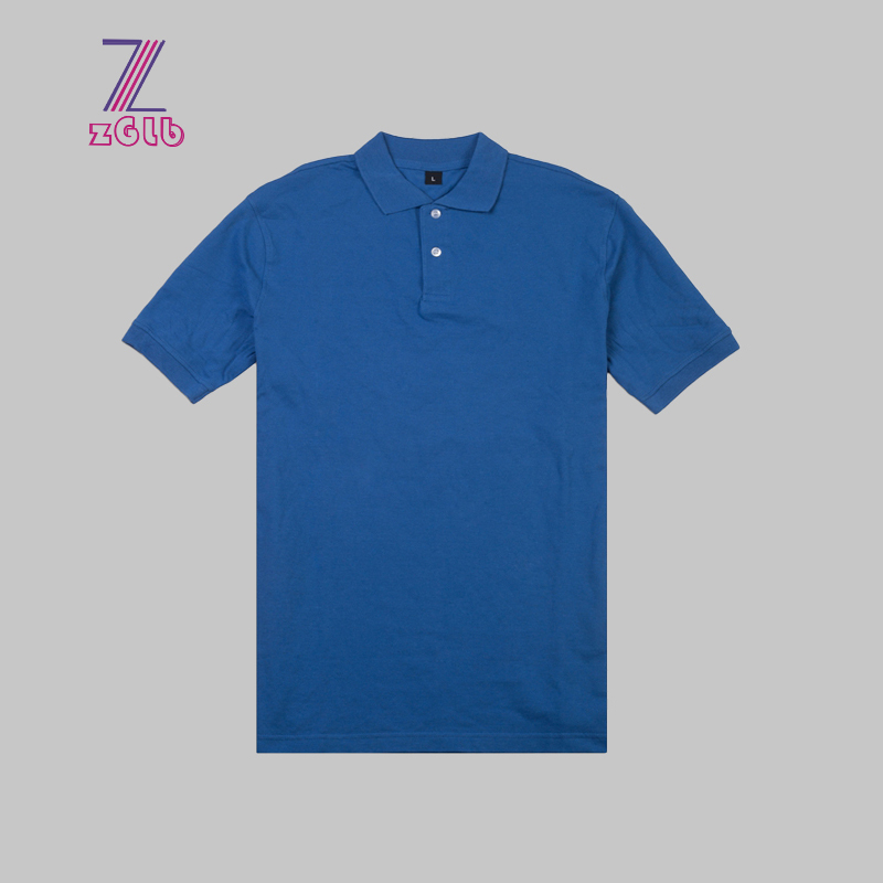 Good  Selling Men Solid Blue Color Polo Shirt Featured Image