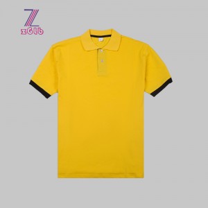 Good Selling Men yellow color Polo Shirt