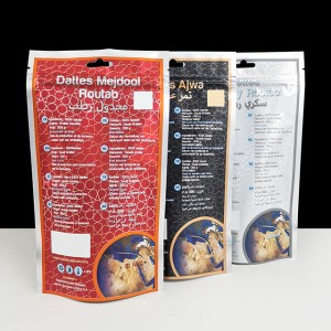Custom Printed Mylar Smell Proof Stand Up Pouch Candy Food Packaging 3.5g Mylar Ziplock Bag With Window