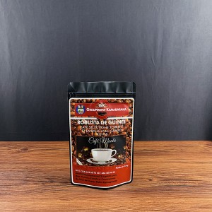 Custom Print Aluminum Foil Pouch Packaging Stand Up Plastic Coffee Bag With Ziplock And Valve 250g
