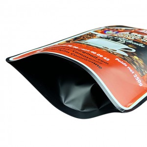 Custom Print Aluminum Foil Pouch Packaging Stand Up Plastic Coffee Bag With Ziplock And Valve 250g