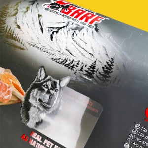 Wholesale Customized Matte Printing Laminated Clear PET Roll Film Back Seal Bags Plastic Bag Packaging For Pet Food/Chips