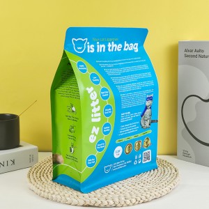 Waterproof Customized Printed 500g 1kg Flat Bottom Plastic Pet Food Packaging Bag Pouch Dog Cat Food Bag With Zipper