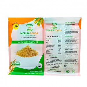 Custom Printed 1kg Laminated Plastic Side Gusset Flat Bottom Baking Bread Grain Rice Wheat Flour Packaging Bag With Zipper