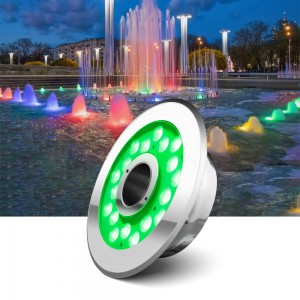 24W RGB DMX512 controlle led pool fountain lights