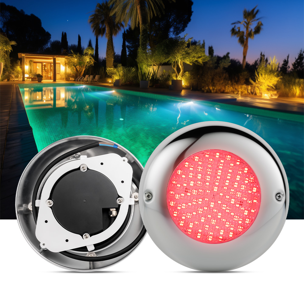 18W AC12V switch control stainless steel underwater pool lights