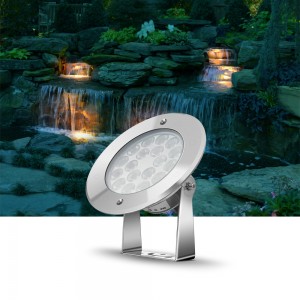 18W white light 316L Stainless steel best underwater pond lights