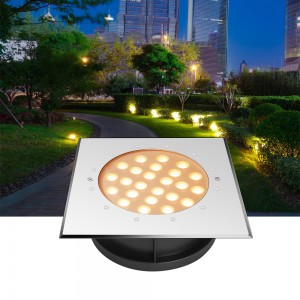 Square 316L stainless steel better ground light with IK10