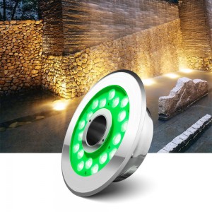 18W DC12V DMX512 control color changing pool fountain