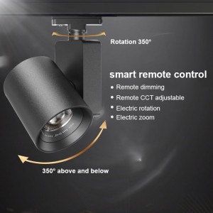 APP Smart Remote Control Motorized Motorized Zoomable Track Light LEDEAST KF85105