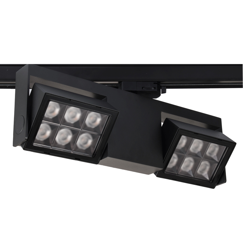 Local Knob Dimmable CCT Adjustable Square LED Track Light LEDEAST T094-B