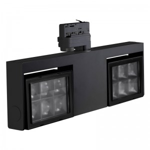 Knob eo an-toerana dimmable CCT Adjustable Square LED Track Light LEDEAST T094-B