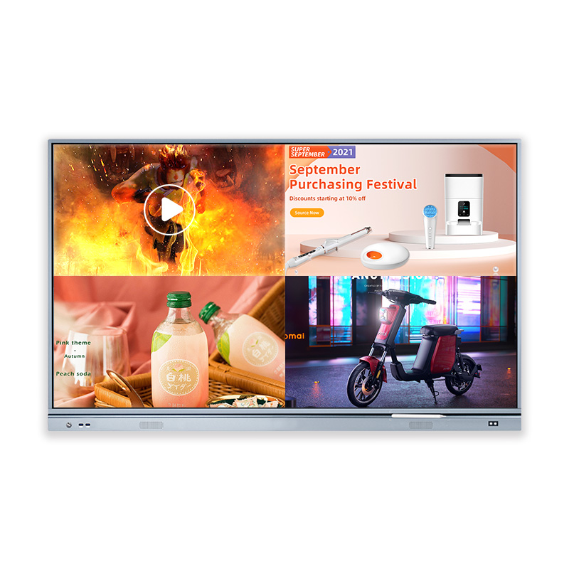 Interactive Digital Kiosk Manufacturer –  98inch IR Multi-touch Screen Conference Flat LED Panel – Ledersun